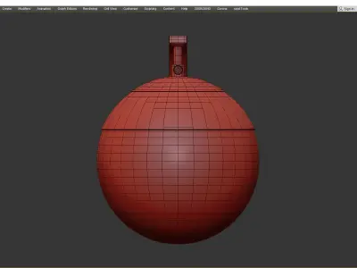 MID CENTURY CLEAR GLOBE SCONCE Low-poly 3D model