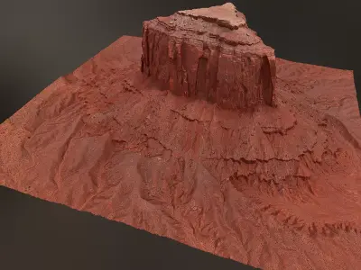 Canyon Cliff D - Scan 3D model