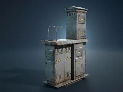 Transformer Boxes Low-Poly Low-poly 3D model