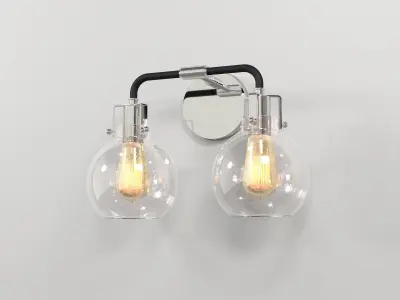 Shades of Light Hinley Seeded Glass Sconce 2 light 3D model