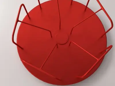 Carousel metal tray 3D model