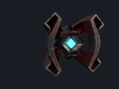 SCI-FI PROBE  Low-poly 3D model