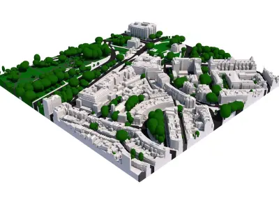 London city tile Level 2 block TQ2879 North West 3D model