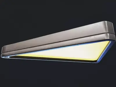 Triangular LED Wall Light Low-poly 3D model