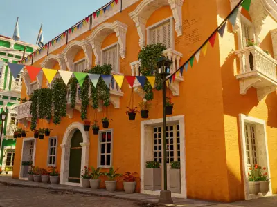 SOUTH AMERICAN BUILDING 005 Low-poly 3D model