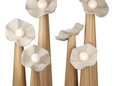 Bloom Floor Lamp By Joanne Odisho 01 3D model