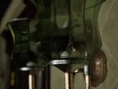 Wall Lamp Low-poly 3D model