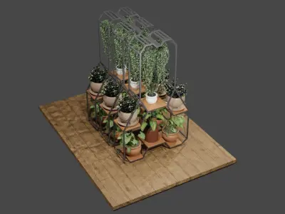 place of plant like pot 3D model