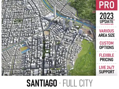 Santiago Low-poly 3D model