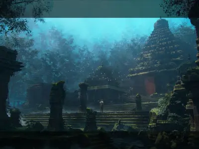 INDIAN TEMPLE - Kitbash Set 3D model