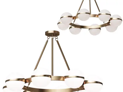 Chandelier LAON Low-poly 3D model