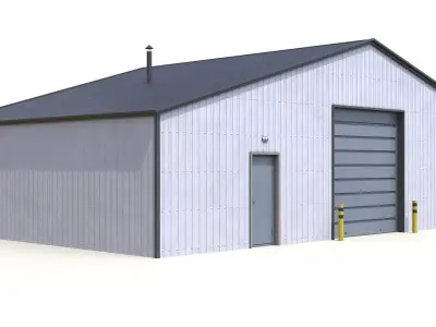 Farm Building 22 PBR Low-poly 3D model