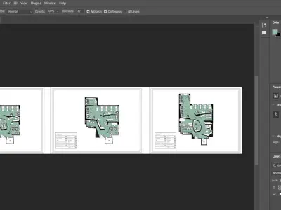 Salon Floor Plan Pack 3 Unique Beauty Salon Layouts 3D model