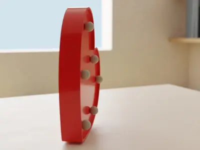 Heart-shaped Nightlight Low-poly 3D model