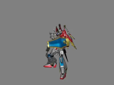 Attacker Gundam B 22 3D model