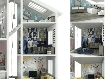 Doll House 3D model