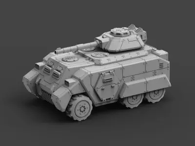 Armored Might HMMV Complete Kit 3D print model
