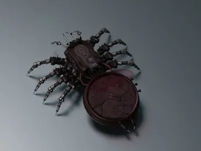 Sci-Fi Steampunk Tarantula 3D model