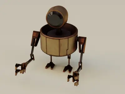Robot I  Low-poly 3D model