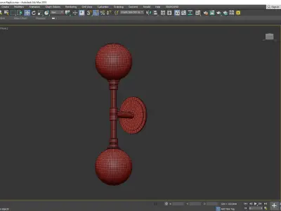 Andromeda Sconce Low-poly 3D model