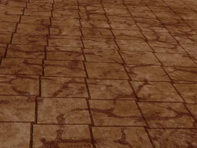 Cracked Tile Procedural Texture Texture