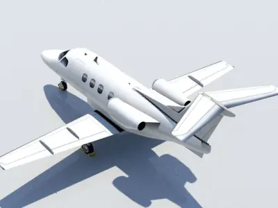 Embraer EMB Phenom 100 Low Poly  Low-poly 3D model