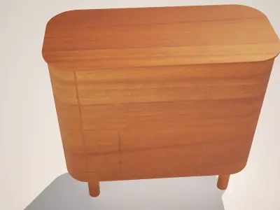 cabinet Low-poly 3D model