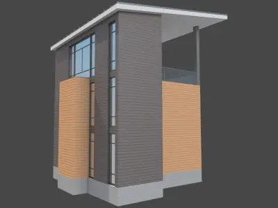 Contemporary House 1 3D model