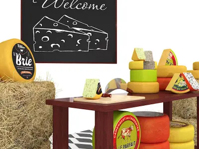 Cheese Showcase 2 3D model