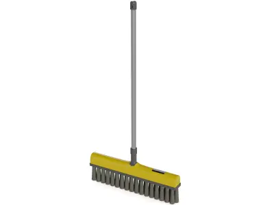 Brooms mops and window squeegees Angle Broom Low-poly 3D model