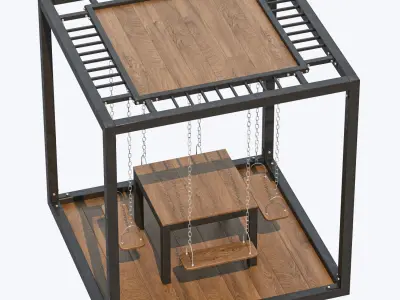 Swing Table Set 3D model