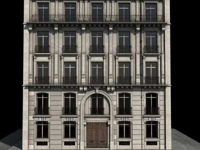 Paris Building Haussmann 3D model