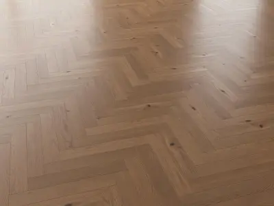 Parquet Oak Nut Brushed set 2 3D model