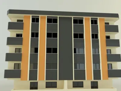 3d building 584 3D model