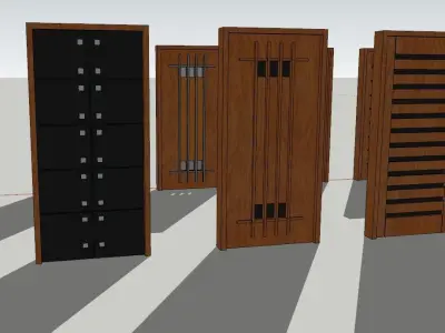 all types of interior doors are available 3D print model