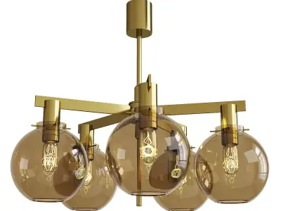 Hans Agne Jakobsson Ceiling Lamp Low-poly 3D model