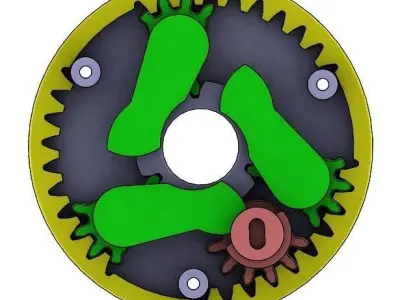 Iris mechanism for 3d printing-3DP3BLROD10A Free 3D print model