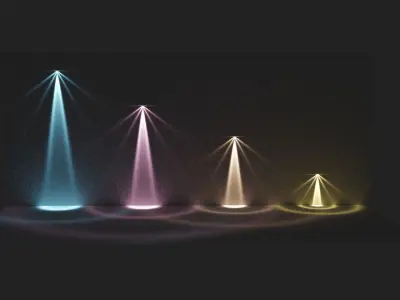 ready to use light - realistic illuminations - IES shapes Low-poly 3D model