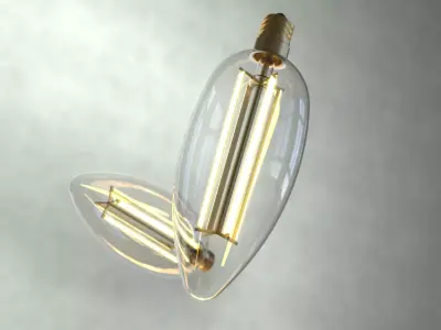 E12 LED chandelier bulb 3D model