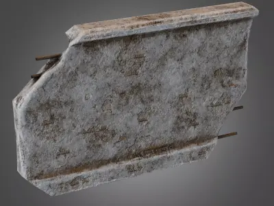 Wall 01 Pbr Low-poly 3D model