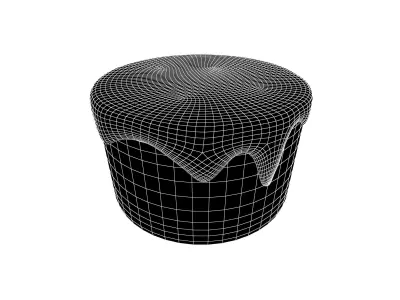 Chocolate Cake v1 011 Low-poly 3D model