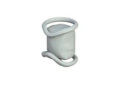 SciFi Shape Object Low Poly 124 Low-poly 3D model
