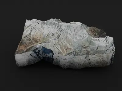 Annapurna III Low-poly 3D model