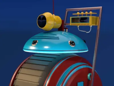 droid with camera 3D model