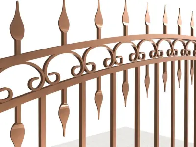 Ornamental ion gate 3D model