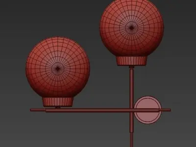 Modern wall lamps collection 3D model