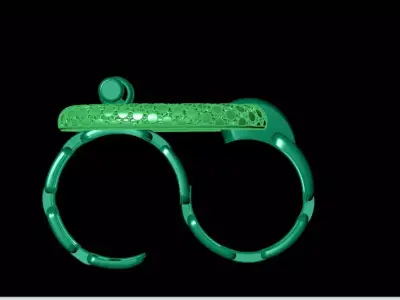 Double Fusion Ring 3D print model
