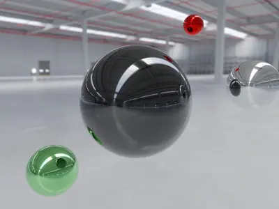 HDRI - Industrial Building Interior 6 Texture