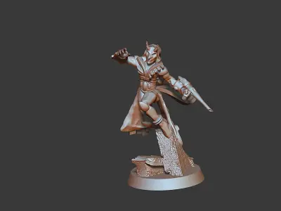 Harlequine Solo artist male  female models PRE-SUPPORTED 3D print model