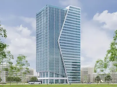 Office Building CM15 3D model